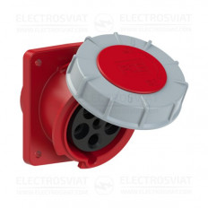 ИНДУСТРИАЛЕН KОНТАКТ ЗА ПАНЕЛЕН МОНТАЖ 100x112ММ, 3P+PE+N 63A, 400V, IP67, СЕРИЯ POWER TWIST