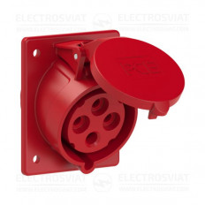 ИНДУСТРИАЛЕН KОНТАКТ ЗА ПАНЕЛЕН МОНТАЖ 80х97ММ, 3P+PE 32A, 400V, IP44/54