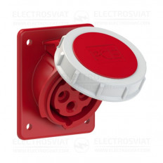 ИНДУСТРИАЛЕН KОНТАКТ ЗА ПАНЕЛЕН МОНТАЖ 80х97ММ, 3P+PE 32A, 400V, IP66/67