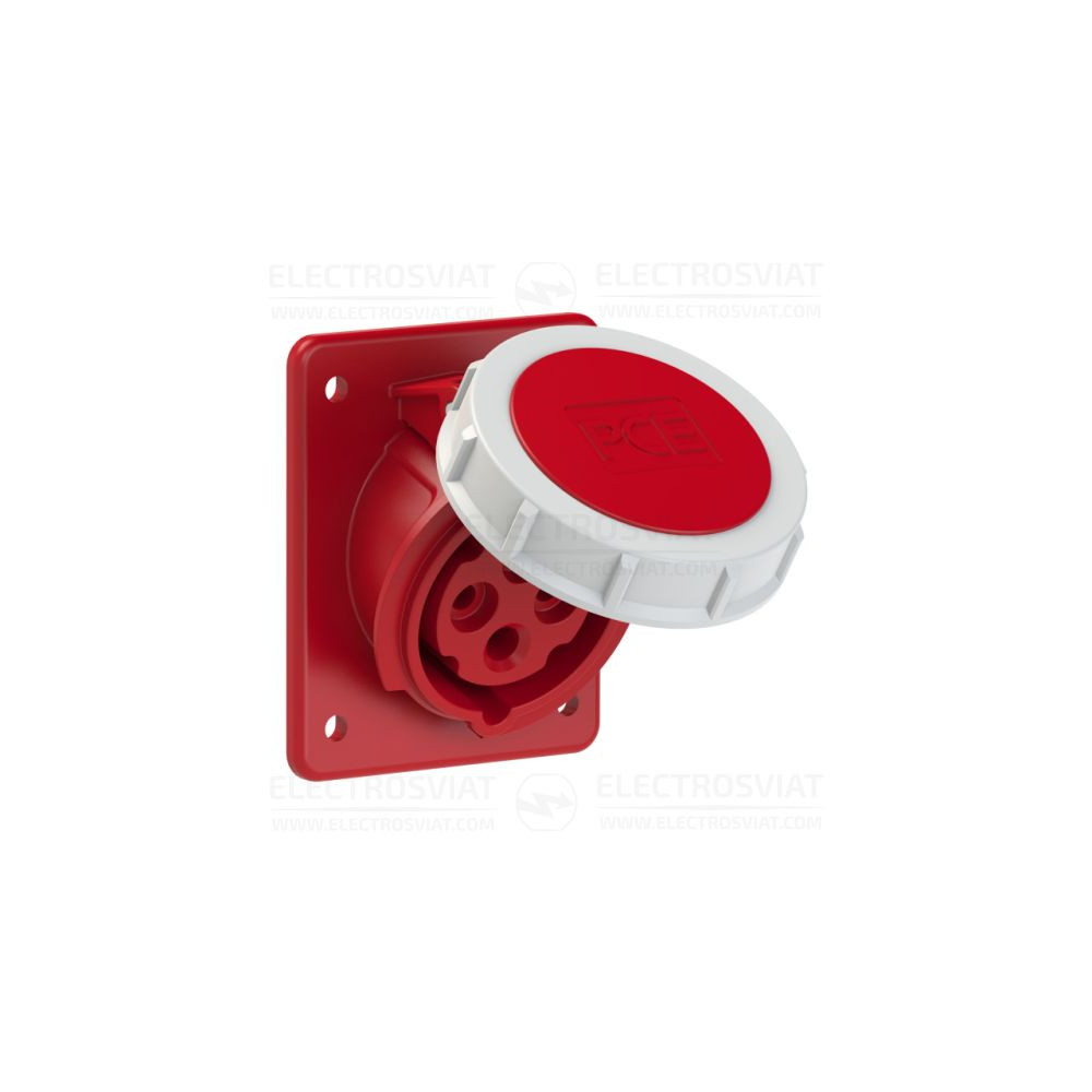 ИНДУСТРИАЛЕН KОНТАКТ ЗА ПАНЕЛЕН МОНТАЖ 80х97ММ, 3P+PE 32A, 400V, IP66/67
