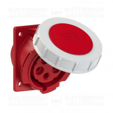 ИНДУСТРИАЛЕН KОНТАКТ ЗА ПАНЕЛЕН МОНТАЖ 80х97ММ, 3P+PE+N 32A, 400V, IP66/67