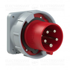 ИНДУСТРИАЛЕН ЩЕПСЕЛ ЗА ПАНЕЛЕН МОНТАЖ 100х100ММ, 3P+PE+N 63A, 400V, IP67, СЕРИЯ POWER TWIST