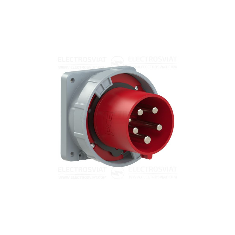 ИНДУСТРИАЛЕН ЩЕПСЕЛ ЗА ПАНЕЛЕН МОНТАЖ 120x120, 3P+PE+N 125A, 400V, IP67, СЕРИЯ POWER TWIST