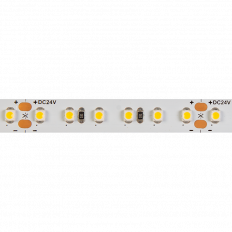 LED ЛЕНТА SMD3528, 9.6W/M ТОПЛО БЯЛА, 120LEDS/M, 5M, НЕВОДОУСТОЙЧИВА