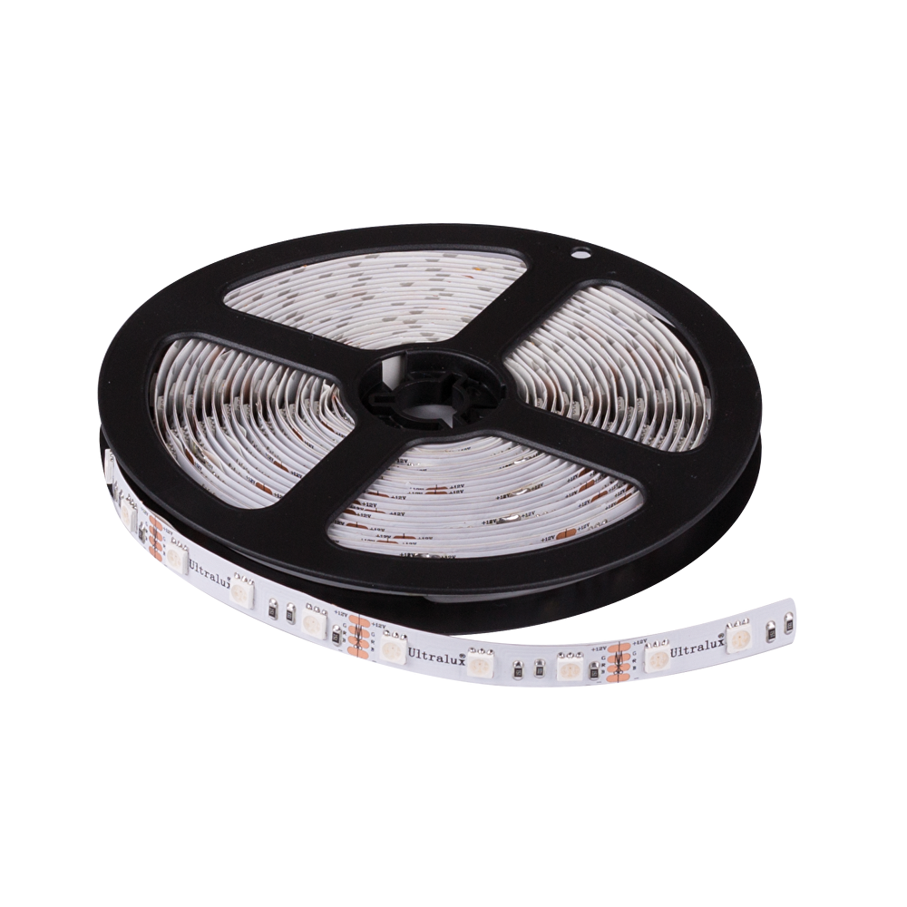 LED ЛЕНТА, 14.4W/M, RGB, 12V DC, SMD5050, 60 LEDS/M, IP65