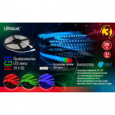 ПРОФЕСИОНАЛНА LED ЛЕНТА 14.4W/M, RGB, 24V DC, 60LEDS/M, SMD4040, IP67