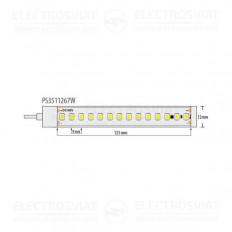 ПРОФЕСИОНАЛНА LED ЛЕНТА SMD3528, 7W/M, 2700K, 48V DC, 112LEDS/M, 10M, IP67
