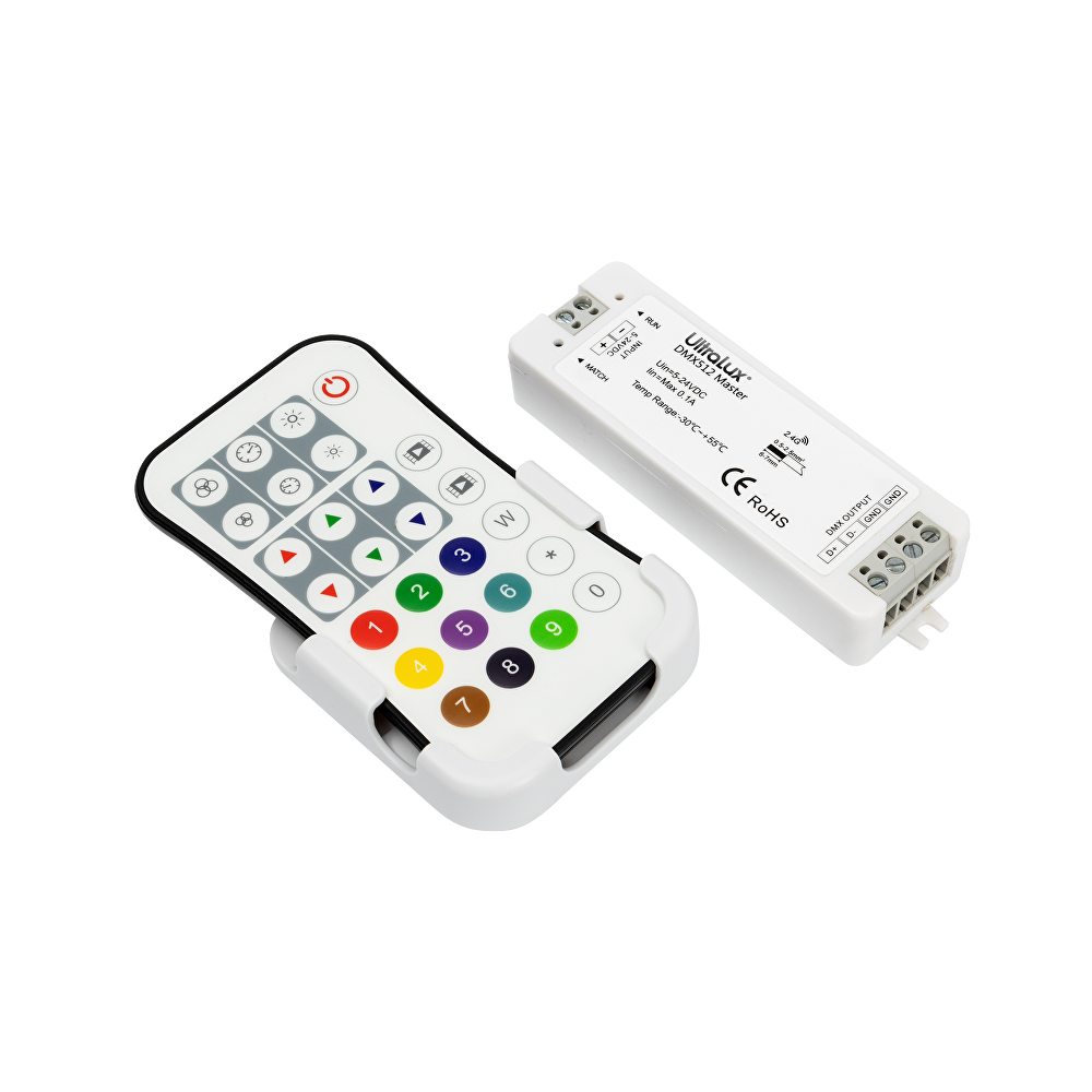 DMX512 RF КОНТРОЛЕР ЗА RGB/RGBW LED ОСВЕТЛЕНИЕ, IP20