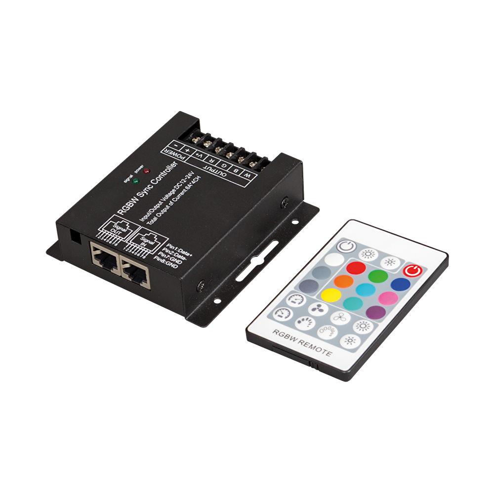 RF КОНТРОЛЕР ЗА RGBW СВЕТОДИОДНО ОСВЕТЛЕНИЕ 288W, 24A, 12-24V DC RF КОНТРОЛЕР ЗА RGBW СВЕТОДИОДНО ОСВЕТЛЕНИЕ 288W, 24A, 12-24V DC