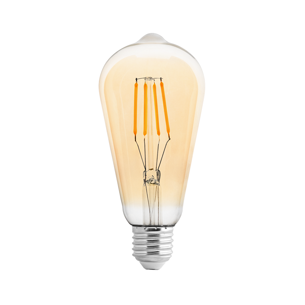 LED FILAMENT ЛАМПА КРУШКА, ДИМИРАЩА, 4W, E27, 2500K, 220-240V AC, АМБЪР LED FILAMENT ЛАМПА КРУШКА, ДИМИРАЩА, 4W, E27, 2500K, 220-240V AC, АМБЪР
