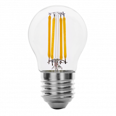 LED FILAMENT ЛАМПА ТОПКА, ДИМИРАЩА, 4W, E27, 2700K, 220-240V AC, ТОПЛА СВЕТЛИНА