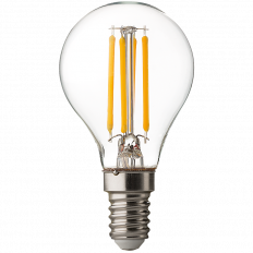 LED FILAMENT ТОПКА, ДИМИРАЩA 4W, E14, 4200K, 220V AC, НЕУТРАЛНА СВЕТЛИНА