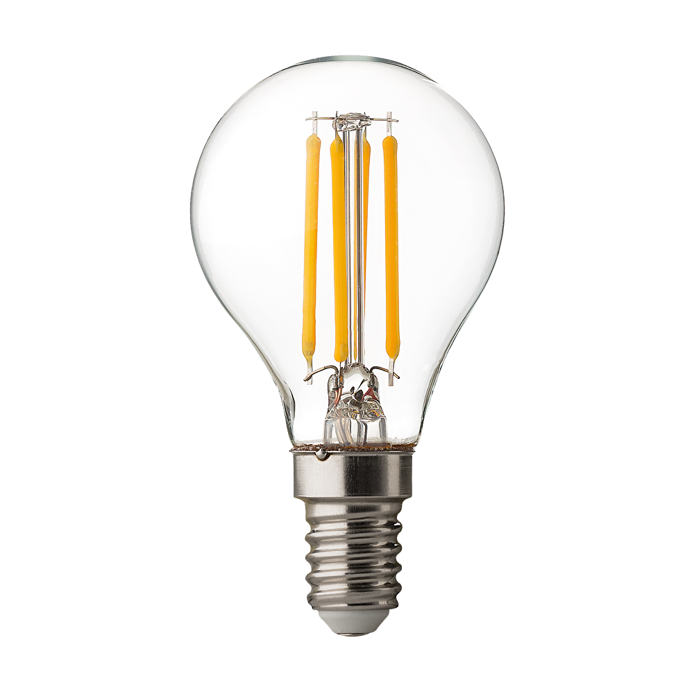 LED FILAMENT ТОПКА, ДИМИРАЩA 4W, E14, 4200K, 220V AC, НЕУТРАЛНА СВЕТЛИНА