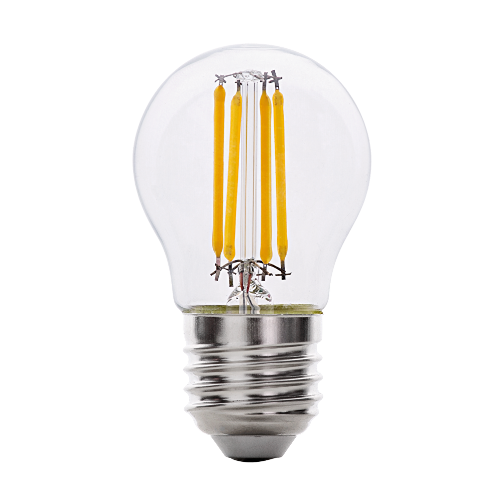 LED FILAMENT ТОПКА, ДИМИРАЩA 4W, E27, 4200K, 220V AC, НЕУТРАЛНА СВЕТЛИНА