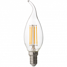 LED ДИМИРАЩ FILAMENT ПЛАМЪК 4W, E14, 4200K, 220V AC, НЕУТРАЛНА СВЕТЛИНА