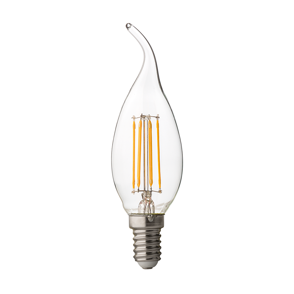 LED ДИМИРАЩ FILAMENT ПЛАМЪК 4W, E14, 4200K, 220V AC, НЕУТРАЛНА СВЕТЛИНА