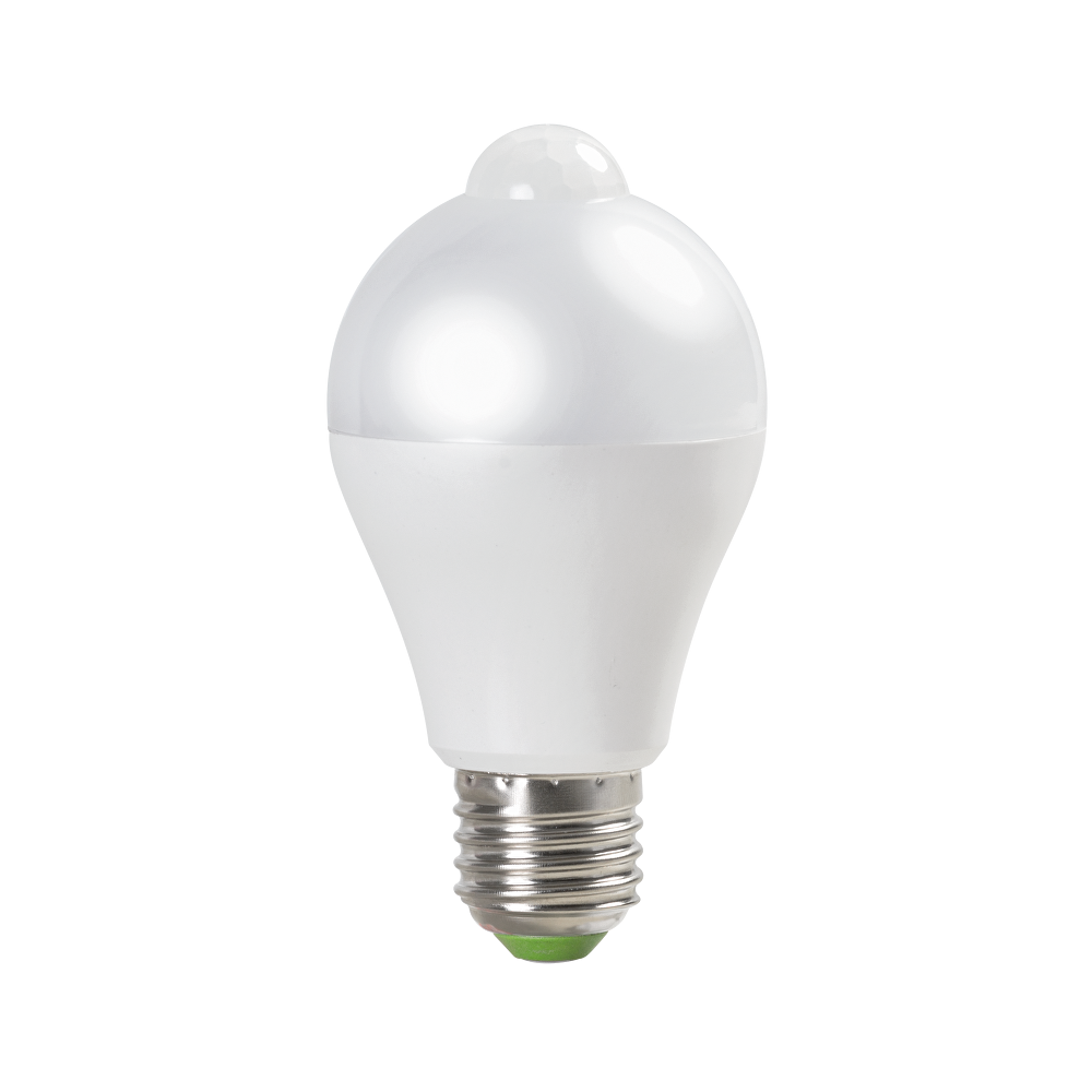LED КРУШКА С PIR СЕНЗОР 6W, E27, 4200K, 220V, НЕУТРАЛНА СВЕТЛИНА