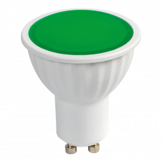 LED ЛУНИЧКА 5W, GU10, 220V-240V AC, ЗЕЛЕНА СВЕТЛИНА