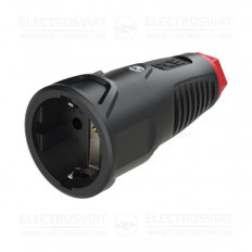 КУПЛУНГ ГУМИРАН, 16A, 230VAC, IP20, ЧЕРЕН, СЕРИЯ TAURUS2