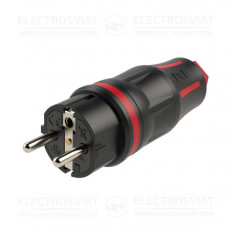 ЩЕПСЕЛ ГУМИРАН, 16A, 230VAC, IP54, TOP TAURUS2, ЧЕРЕН/ЧЕРВЕН