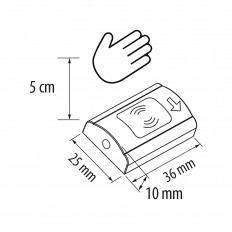 ДИМИРАЩ КЛЮЧ ЗА БЛИЗОСТ 24W, 12V DC