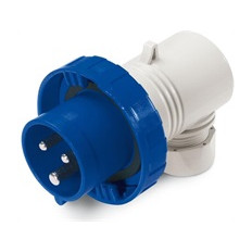 Промишлен щепсел 2P+Е 16A 250V IP66/67, 6h серия Eureka подвижен, 90гр. Scame