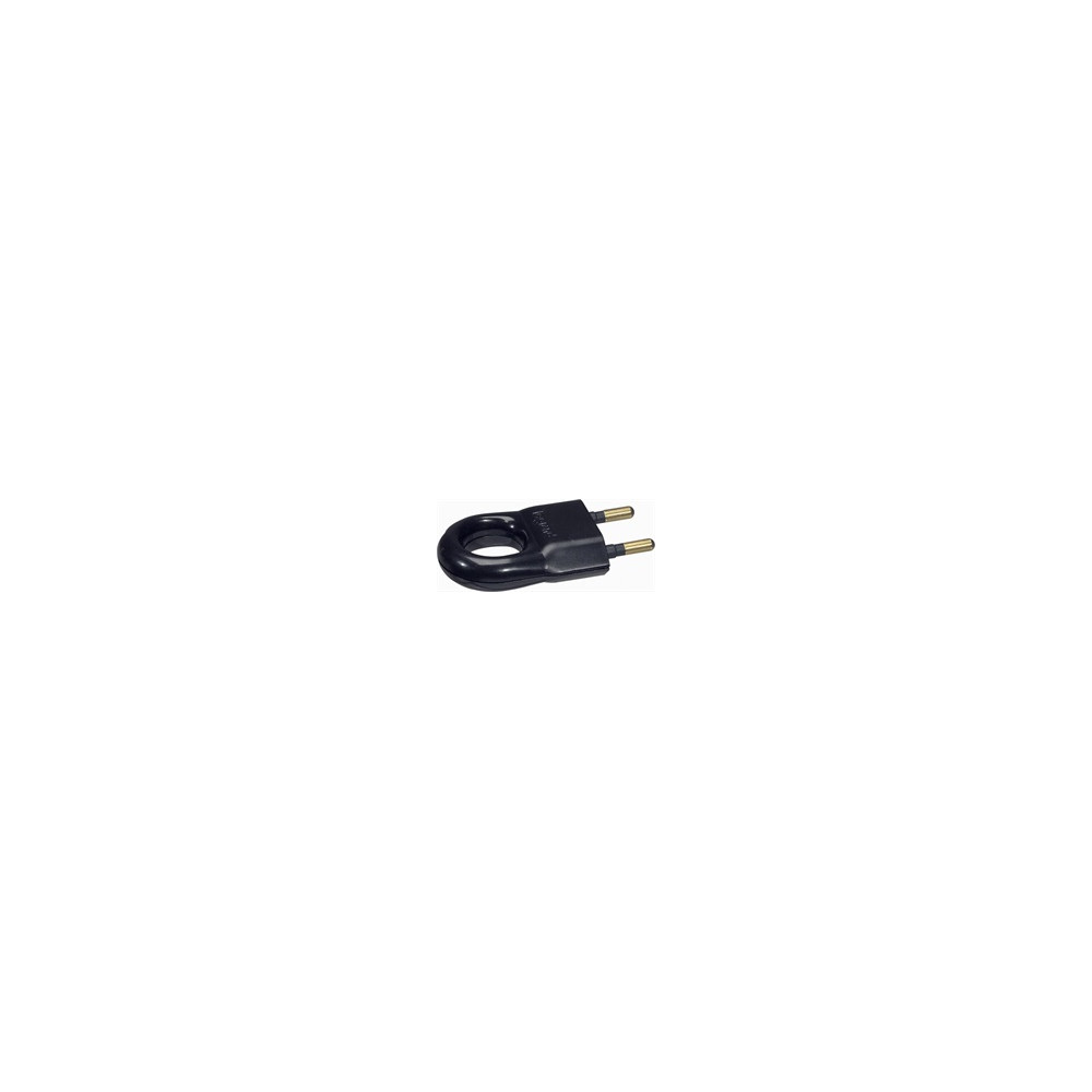 Щепсел черен 2P 6A 250V Legrand