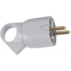 Щепсел сив 2P+Т 16A 250V с ринг Legrand