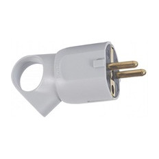 Щепсел сив 2P+Т 16A 250V с ринг Legrand