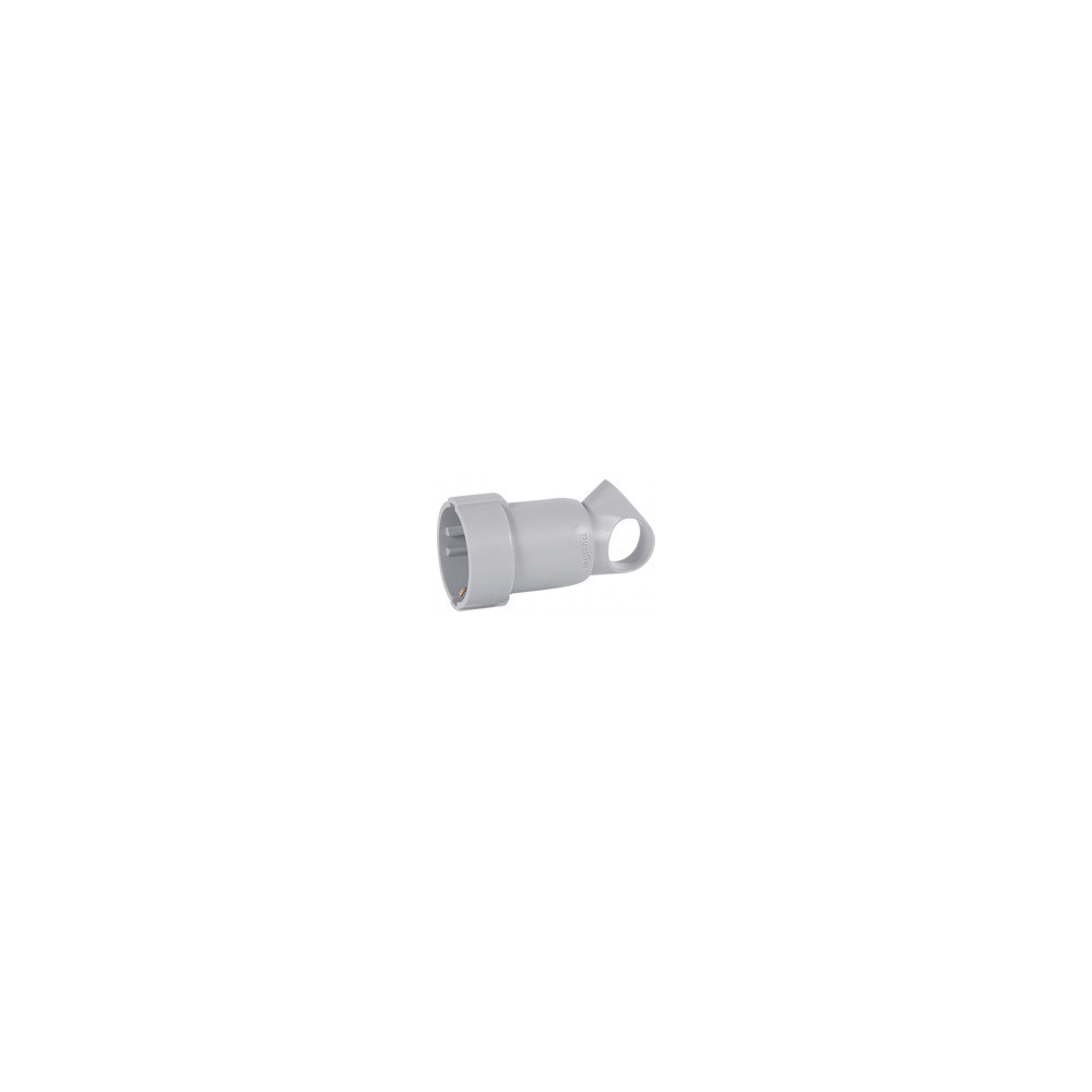 Куплунг сив 2P+Т 16A 250V с ринг Legrand