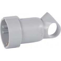 Куплунг сив 2P+Т 16A 250V с ринг Legrand