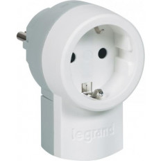 Щепсел с контакт шуко 2P+T 16A бял Legrand