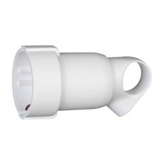 Куплунг бял 2P+Т 16A 250V с ринг Legrand