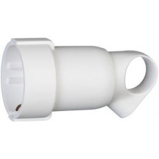 Куплунг бял 2P+Т 16A 250V с ринг Legrand