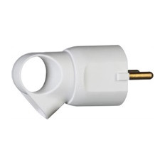 Щепсел бял 2P+Т 16A 250V с ринг Legrand