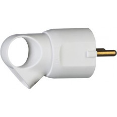 Щепсел бял 2P+Т 16A 250V с ринг Legrand