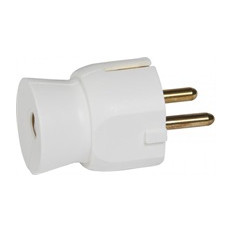 Щепсел бял 2P+Т 16A 250V /25бр/ Legrand