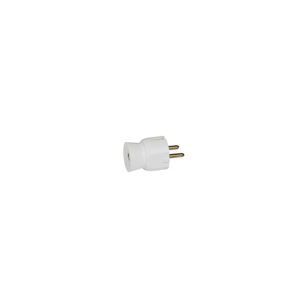Щепсел бял 2P+Т 16A 250V /25бр/ Legrand