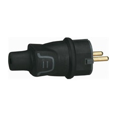 LEGRAND - ЩЕПСЕЛ ЧЕРЕН 2P+T 16A IP44 250V NEW