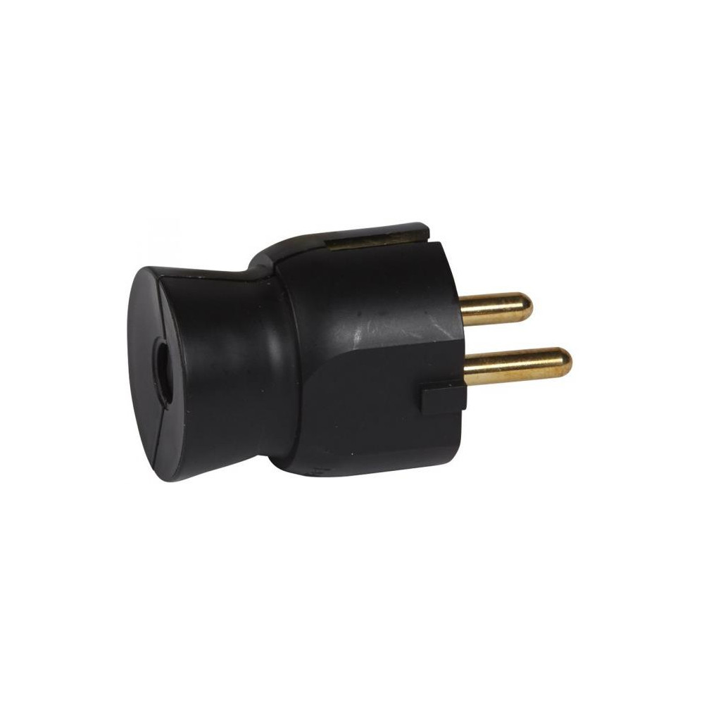 Щепсел черен 2P+Т 16A 250V /25бр/ Legrand