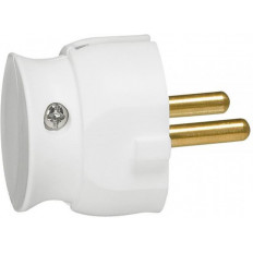 Щепсел бял плосък без заземяване Slim 16A /15бр/ Legrand