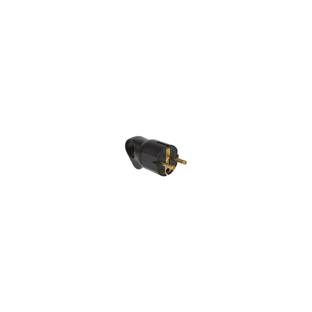 Щепсел черен 2P+Т 16A 250V с ринг Legrand