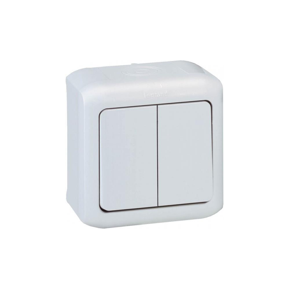 Сериен ключ IP44 открит монтаж цвят Сив Forix Legrand