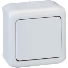 Еднополюсен ключ IP44 открит монтаж цвят Сив Forix Legrand