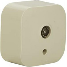 PОЗЕТКА TV ТИП КОАКСИАЛ, IP21, ОТКРИТ МОНТАЖ, ЦВЯТ КРЕМ, СЕРИЯ FORIX
