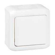 Девиаторен ключ IP44 открит монтаж цвят Бял Forix Legrand