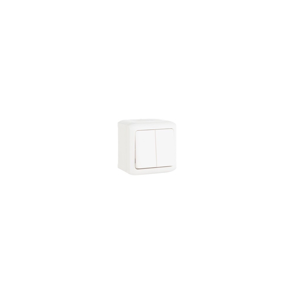 Сериен ключ IP44 открит монтаж цвят Бял Forix Legrand