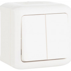 Сериен ключ IP44 открит монтаж цвят Бял Forix Legrand
