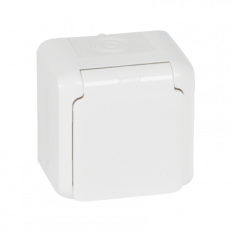 Контакт шуко IP44 открит монтаж цвят Бял Forix Legrand