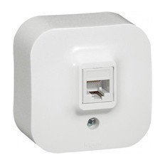 РОЗЕТКА RJ45 CAT.5E, IP21, ОТКРИТ МОНТАЖ, ЦВЯТ БЯЛ, СЕРИЯ FORIX
